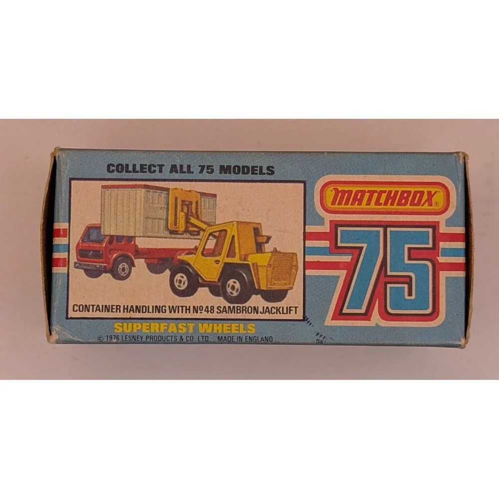 Matchbox Superfast 42 Mercedes Container Truck Sea-Land Red Lesney England Boxed